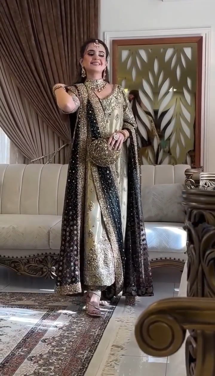 Haris Shakeel Hand Embellished & Embroidered - 4 Piece