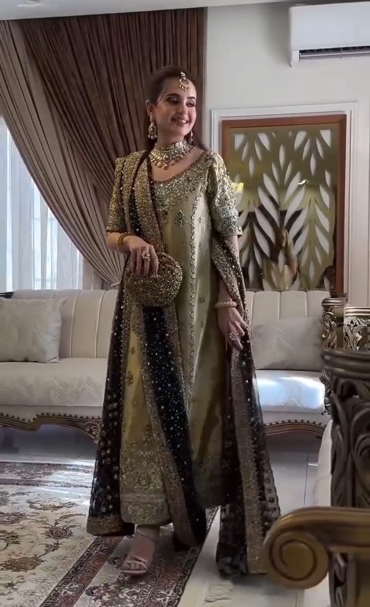 Haris Shakeel Hand Embellished & Embroidered - 4 Piece